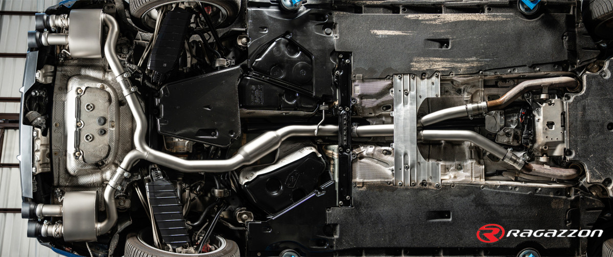 Audi S5 Performance Exhaust by Ragazzon - Center Section w/ Resonator - Evo Line - 2024+