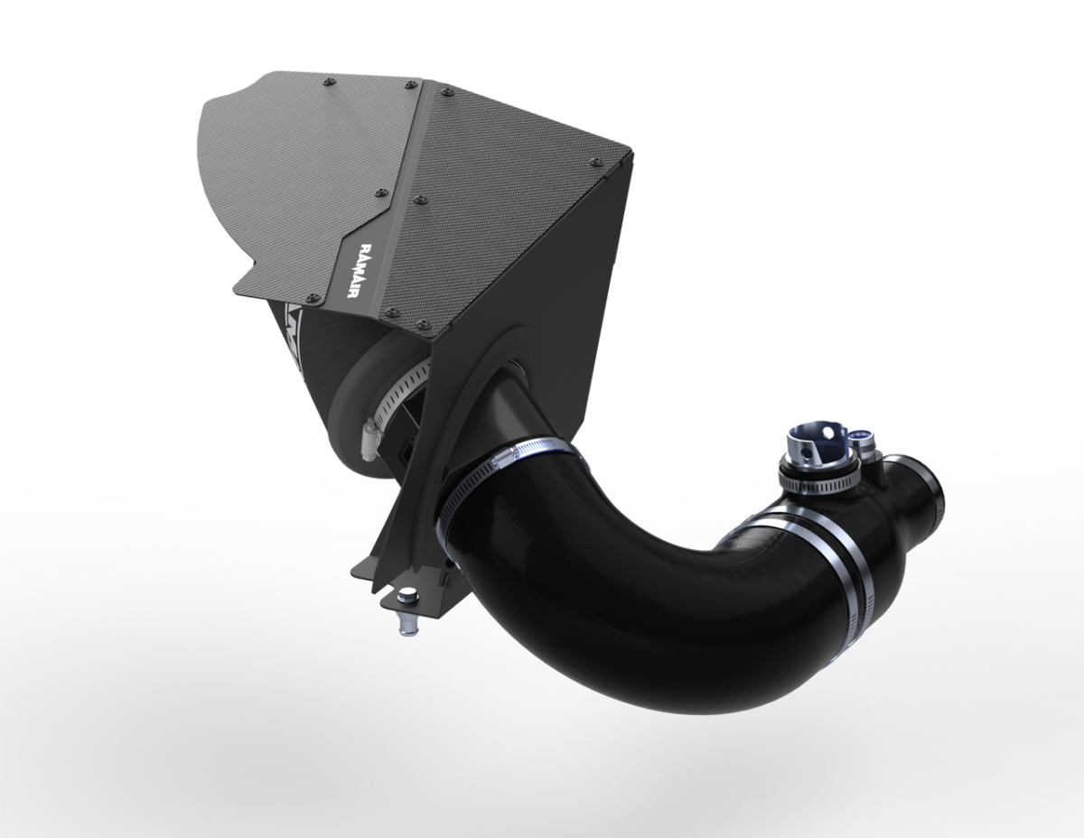 BMW G Series Performance Air Intake - Ramair - Foam Filter + Heatshield + Carbon Fiber Lid - Black - B48 2.0i