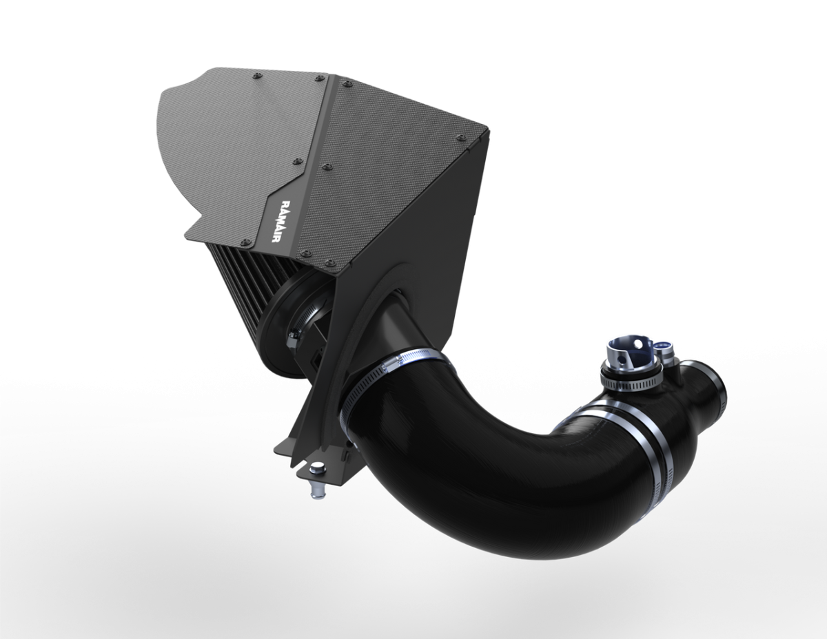 BMW G Series Performance Air Intake - Ramair - Pleated Filter + Heatshield + Carbon Fiber Lid - Black - B48 2.0i