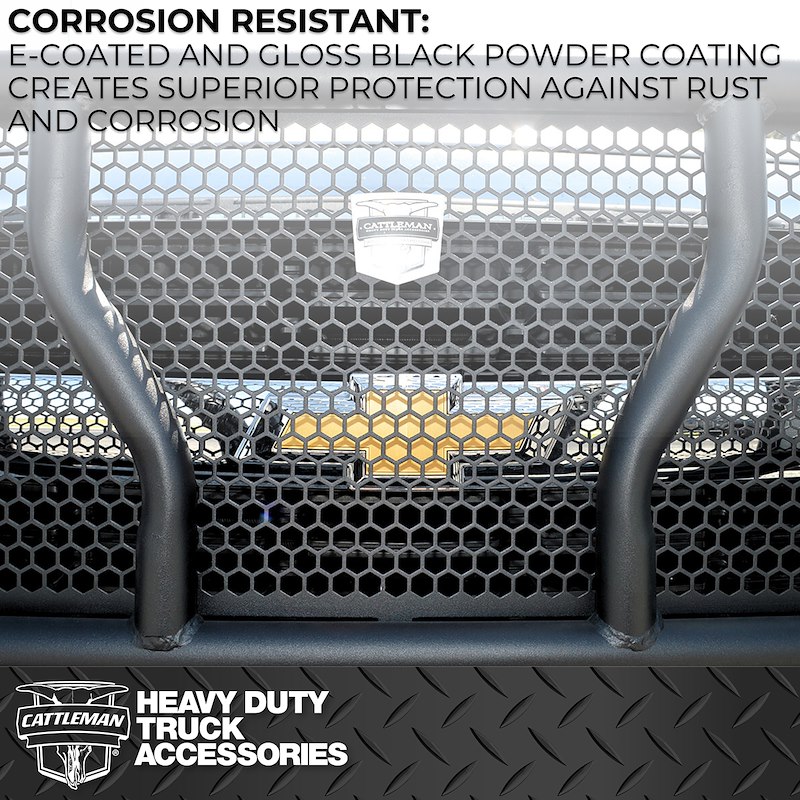 Ford F-350 Grille Guard - Cattleman - Compatible With Factory Sensors