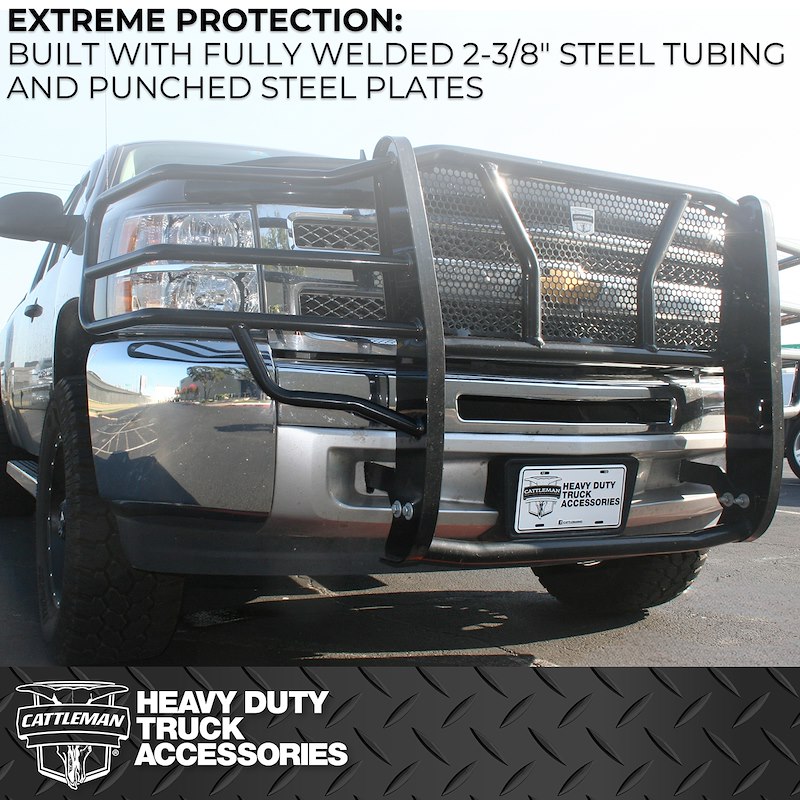 Ford F-350 Grille Guard - Cattleman - Compatible With Factory Sensors