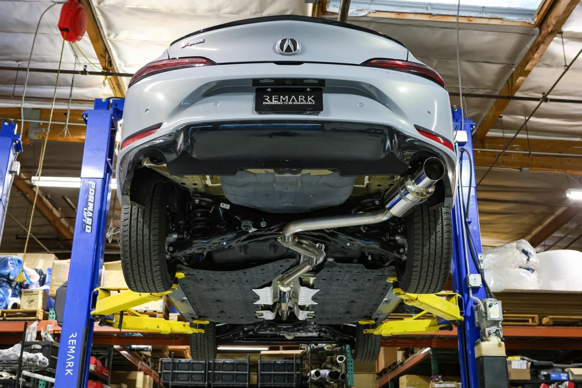 Acura Integra Performance Exhaust - Single Exit - Remark - R1 Spec Cat Back - Titanium - `23+