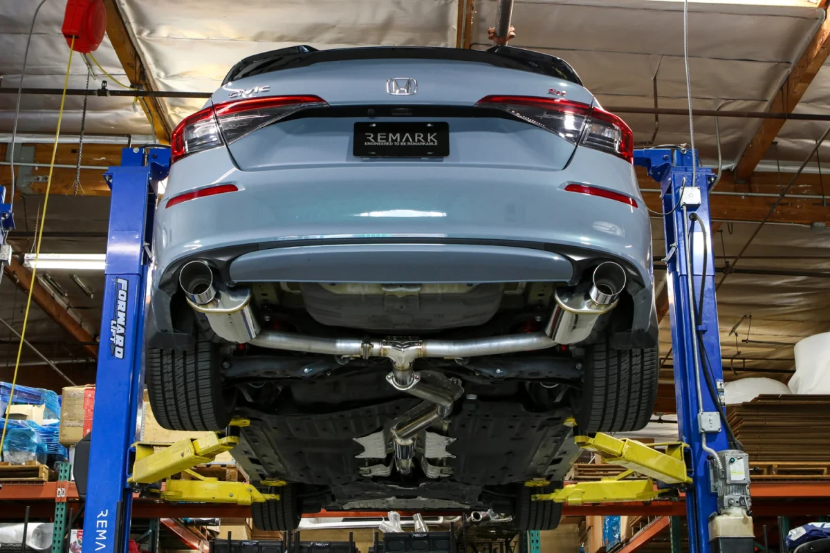 Honda Civic Si Performance Exhaust - Remark - Cat Back - Burnt Stainless Steel - `22+