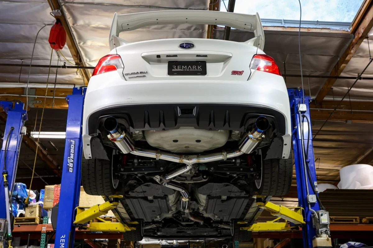 Subaru WRX Performance Exhaust - Remark - Cat-Back Dual Exit - R1-Spec Stainless Tips - Resonated - `15-`21