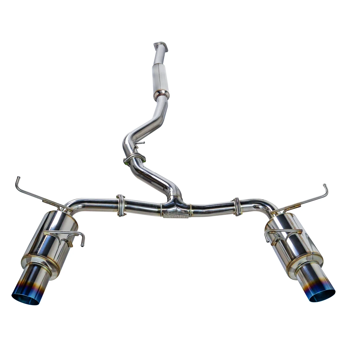 Subaru WRX Performance Exhaust - Remark - Cat-Back Dual Exit - R1-Spec Burnt Tips - Resonated - `15-`21