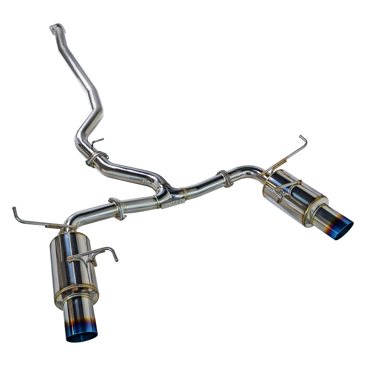 Subaru STI Performance Exhaust - Remark - Cat-Back Dual Exit -R1-Spec Burnt Stainless Tips - Non-Resonated - `15-`21 Subaru STI Performance Exhaust - Remark - Cat-Back Dual Exit -R1-Spec Burnt Stainless Tips - Non-Resonated - `15-`21