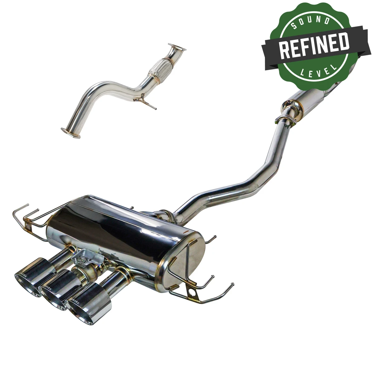 Honda Civic Type R Performance Exhaust - Remark - Cat Back - Triple Tip - Q-Spec - `23+
