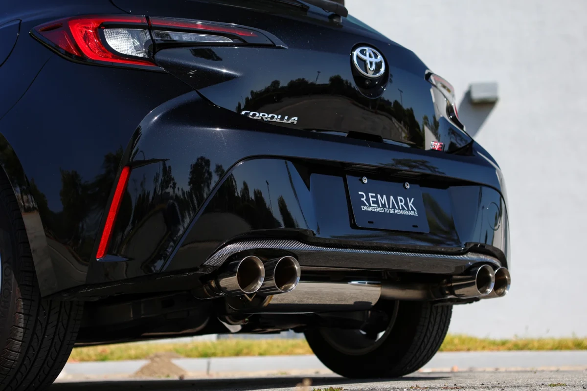 Toyota Corolla Hatchback Performance Exhaust - Remark - Cat Back Quiet-Spec Quad Tip - `23-`27