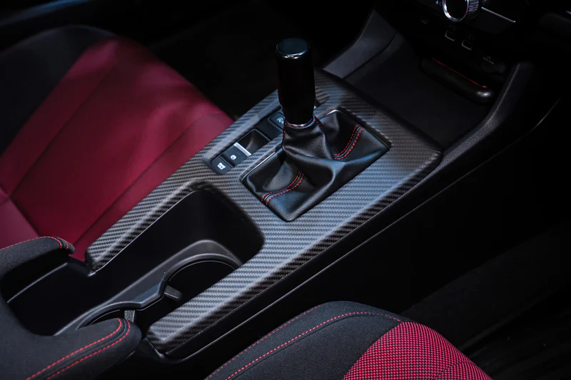 Honda Civic Interior Console Cover - Remark - Carbon Fiber - Matte - `22-`26