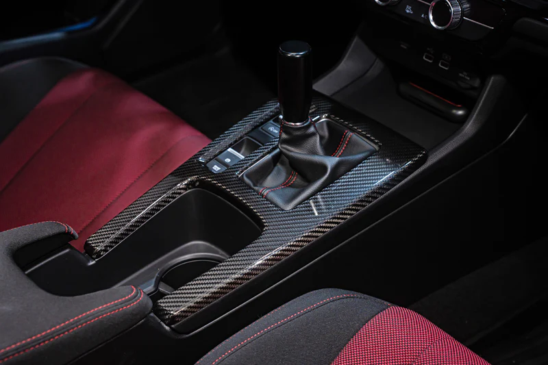 Honda Civic Interior Console Cover - Remark - Carbon Fiber - Matte - `22-`26