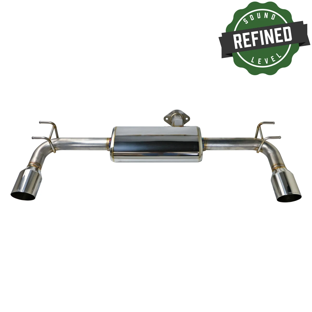Mazda 3 Performance Exhaust - Rear - Remark - Axle Back, Dual SS Single Wall Tips - `19-`27