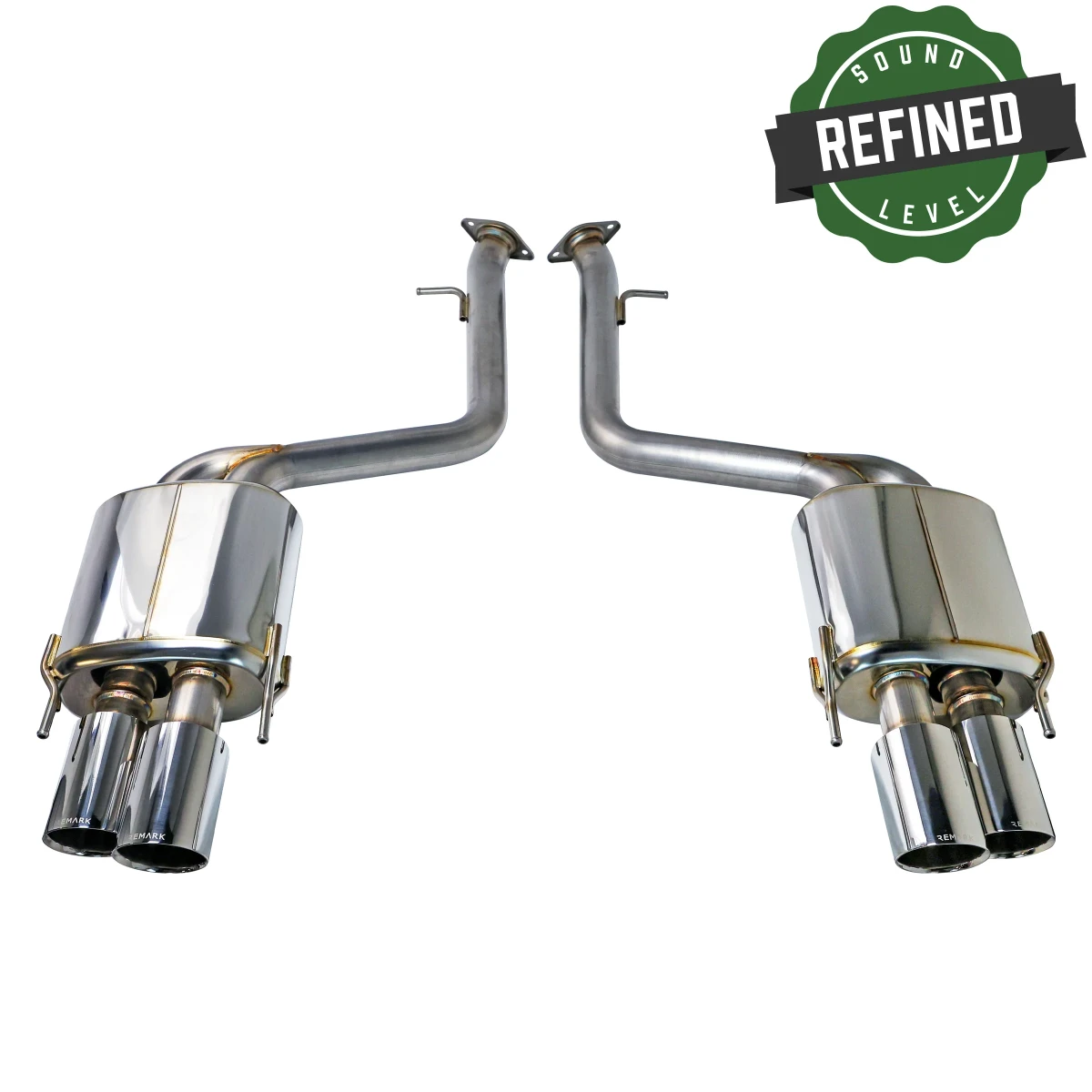 Lexus IS500 Performance Exhaust - Remark - Axle Back, Quad Stainless Steel Double Wall Tips, Muffler Version - `22+ Lexus IS500 Performance Exhaust - Remark - Axle Back, Quad Stainless Steel Double Wall Tips, Muffler Version - `22+