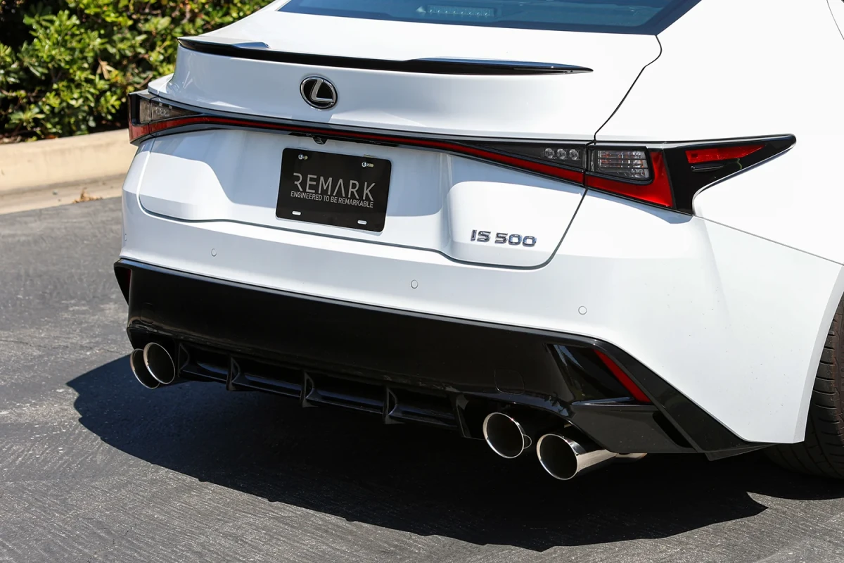 Lexus IS500 Performance Exhaust - Remark - Axle Back, Quad Stainless Steel Double Wall Tips, Muffler Version - `22+