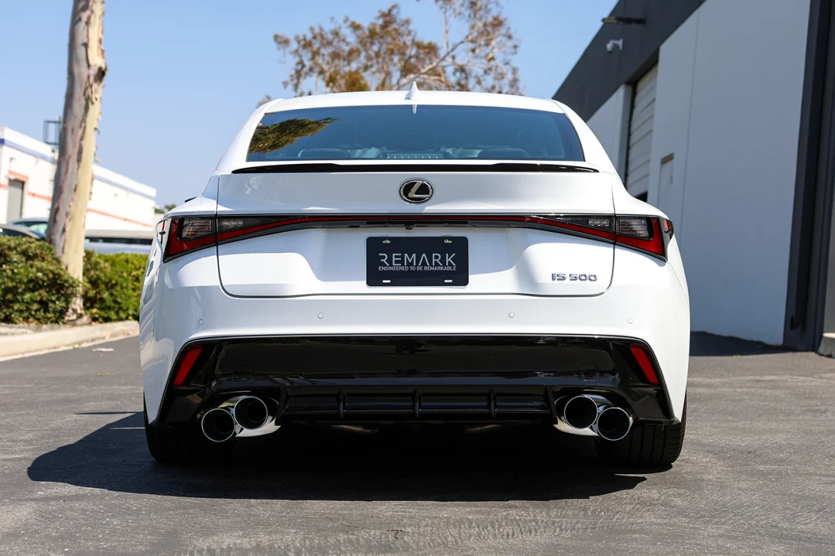 Lexus IS500 Performance Exhaust - Remark - Axle Back, Quad Stainless Steel Double Wall Tips, Muffler Version - `22+