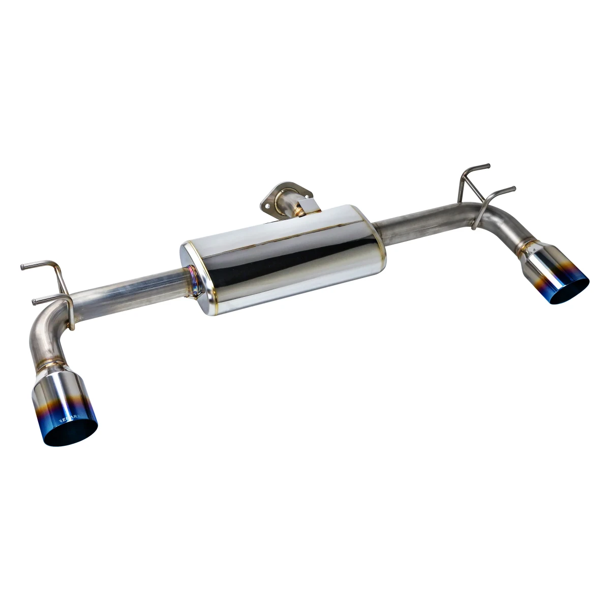 Mazda 3 Performance Exhaust - Remark - Axle Back, Dual Burnt SS Single Wall Tips, Muffler Version - `19-`27
