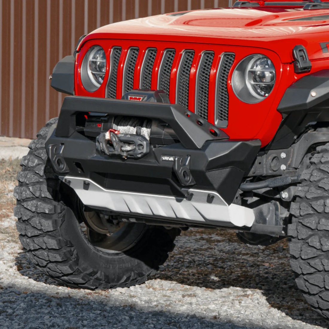 Jeep Wrangler Bumper - Front - Rival 4x4 - Aluminum - `18-`25
