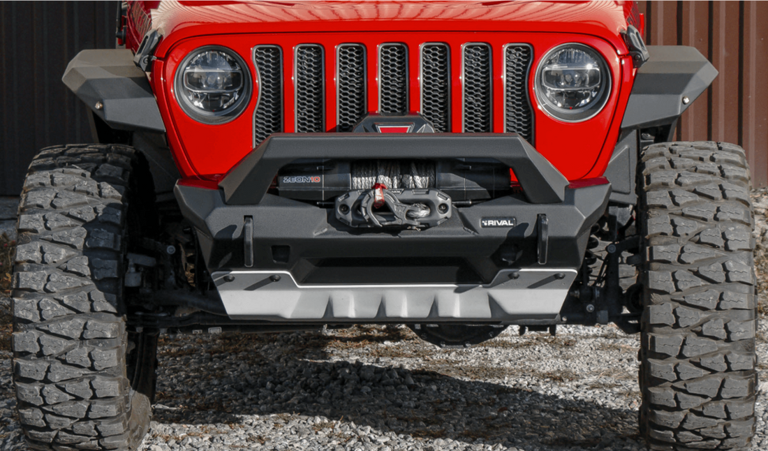Jeep Wrangler Bumper - Front - Rival 4x4 - Aluminum - `18-`25