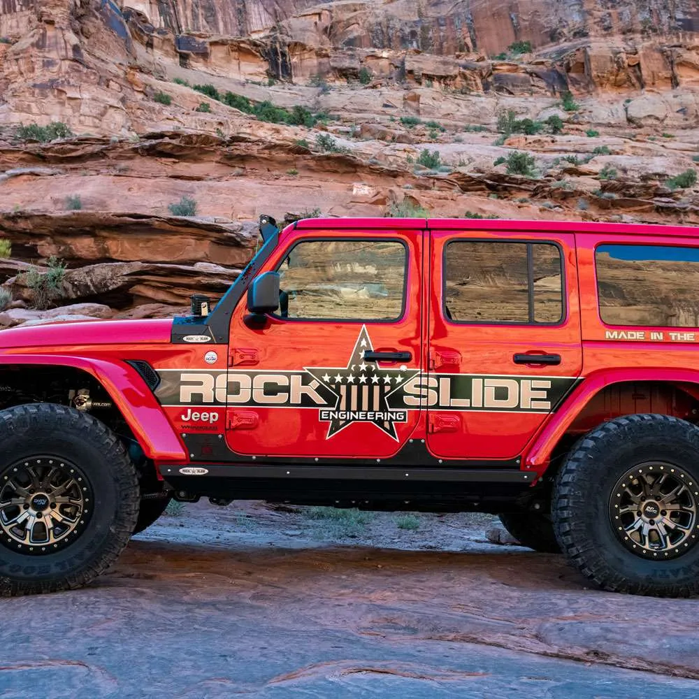 Jeep JL Body Armor - Rock Slide Engineering - Step-Slider Rocker Guards - `18-`22