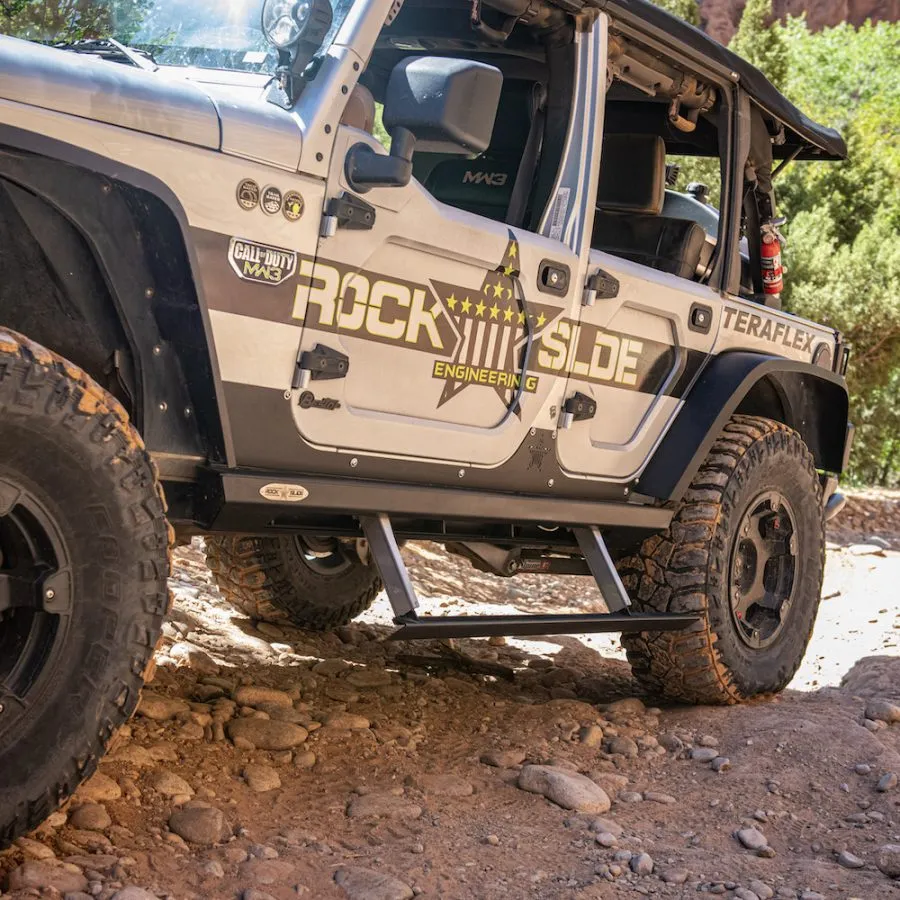 Jeep JK Step Sliders - Rock Slide Engineering - `07-`18