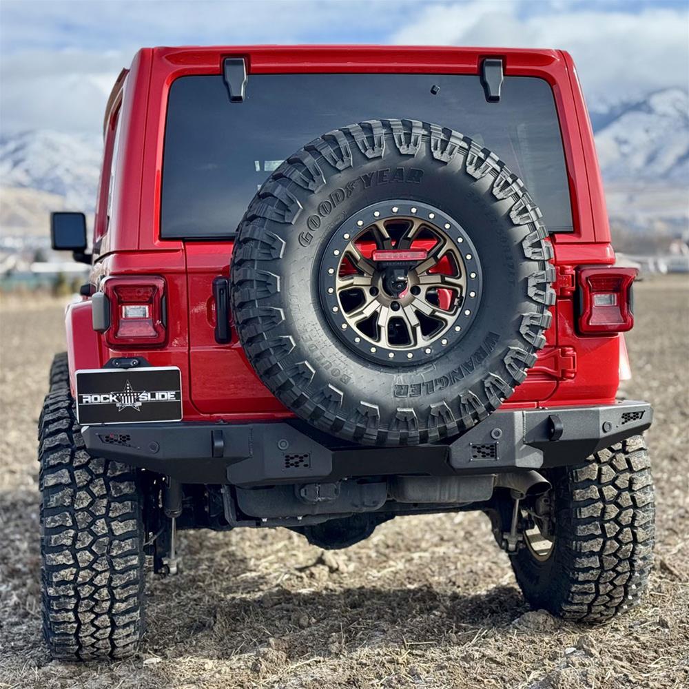 Jeep Wrangler JL Bumper - Rear - Rock Slide Engineering - Appalachian Steel - `18+ Jeep Wrangler JL Bumper - Rear - Rock Slide Engineering - Appalachian Steel - `18+