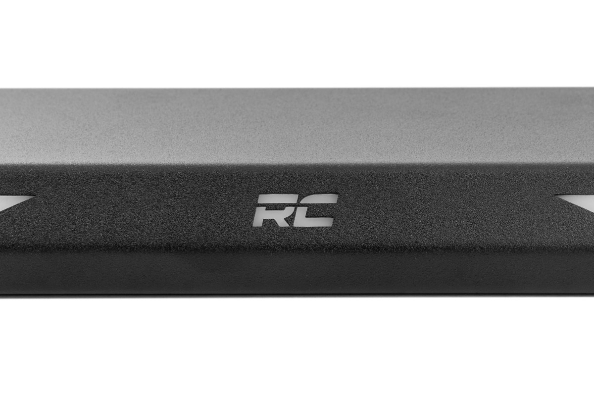 Ram 1500 Running Boards - Rough Country - AC2 - Amber/White - '21-'25