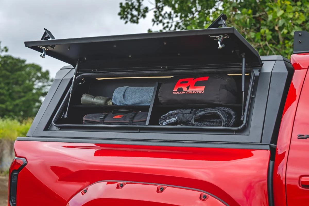 Toyota Tacoma Truck Bed Cap Side Shelf Panel - Rough Country - Passenger Side - Modular - 5' Bed