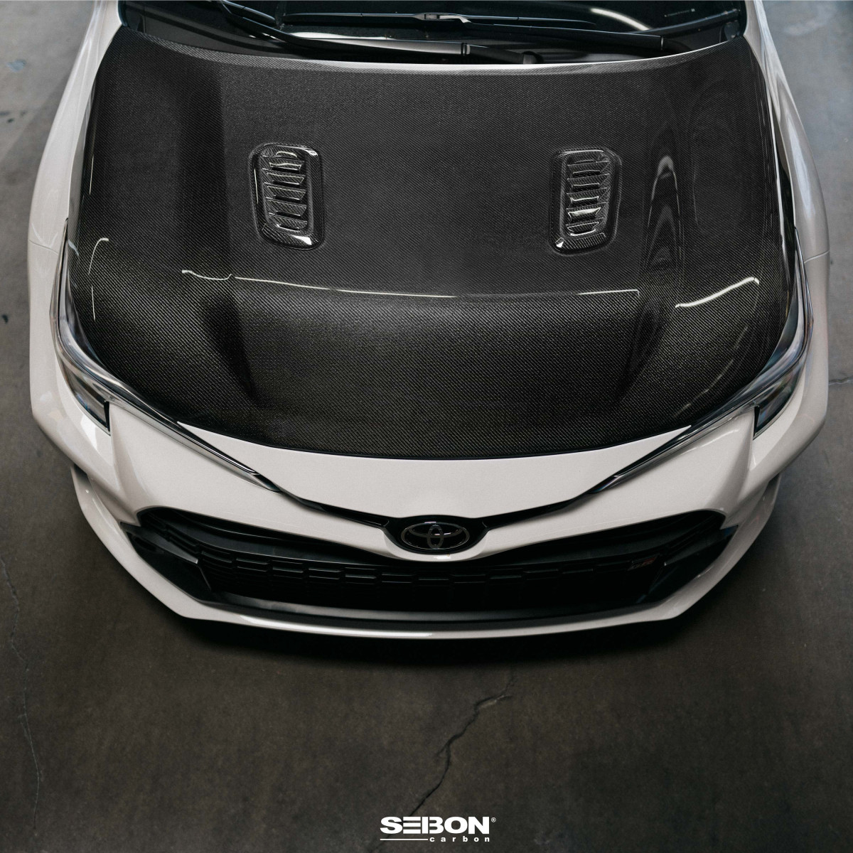 Toyota GR Corolla Hood - Seibon - OE-Style Double-Sided - Carbon Fiber - `23+