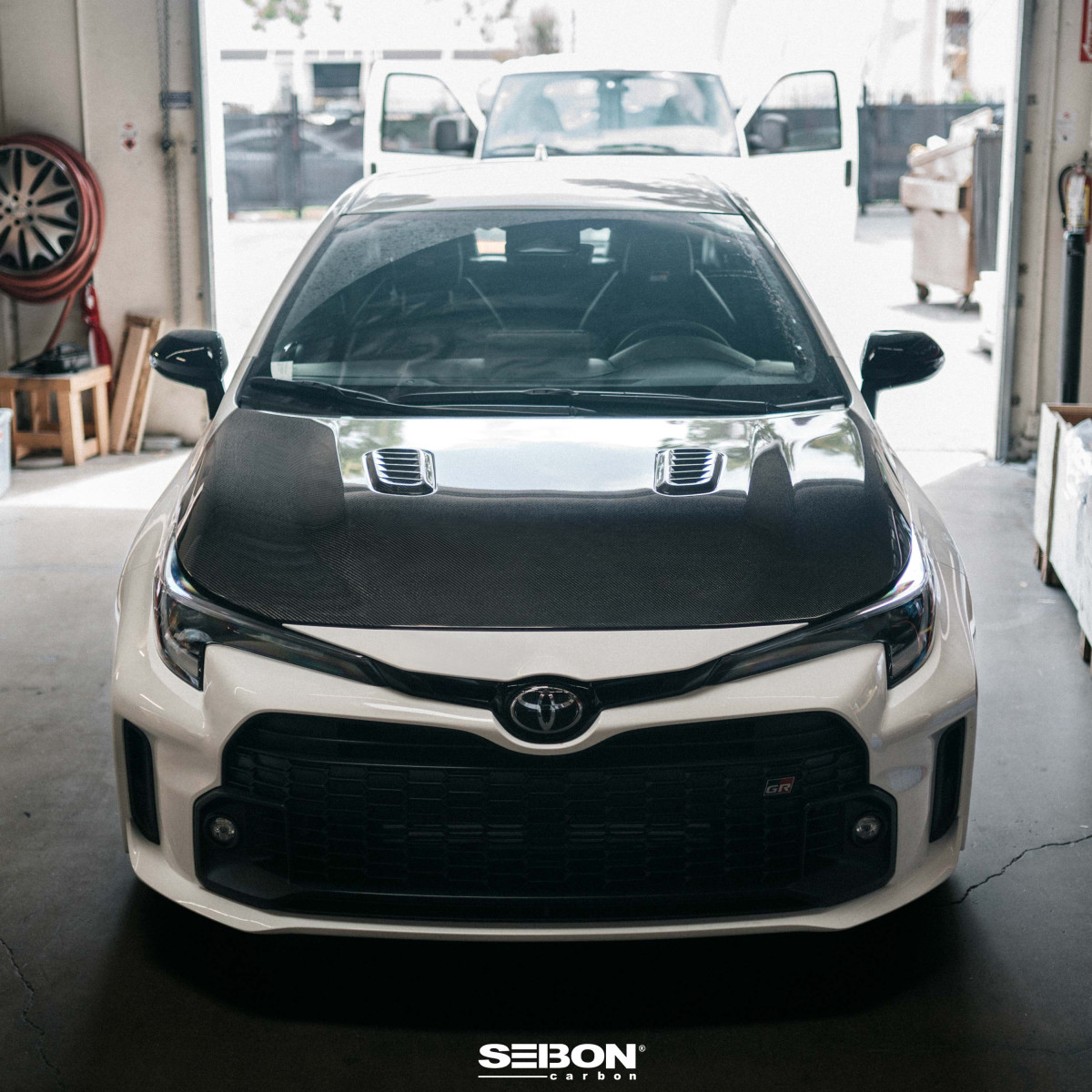 Toyota GR Corolla Hood - Seibon - OE-Style Double-Sided - Carbon Fiber - `23+