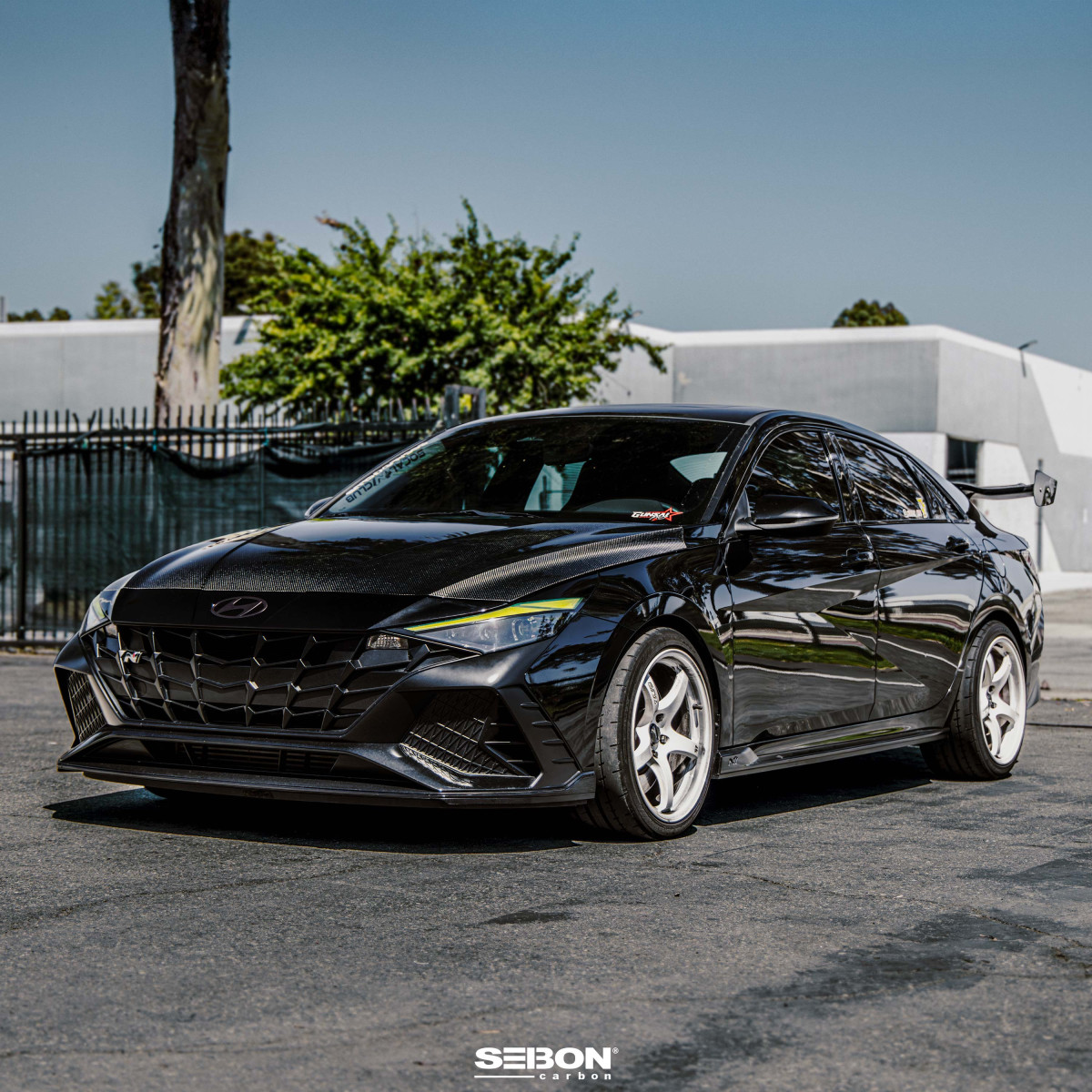Hyundai Elantra Hood - Seibon - OE-Style Carbon Fiber - `21+