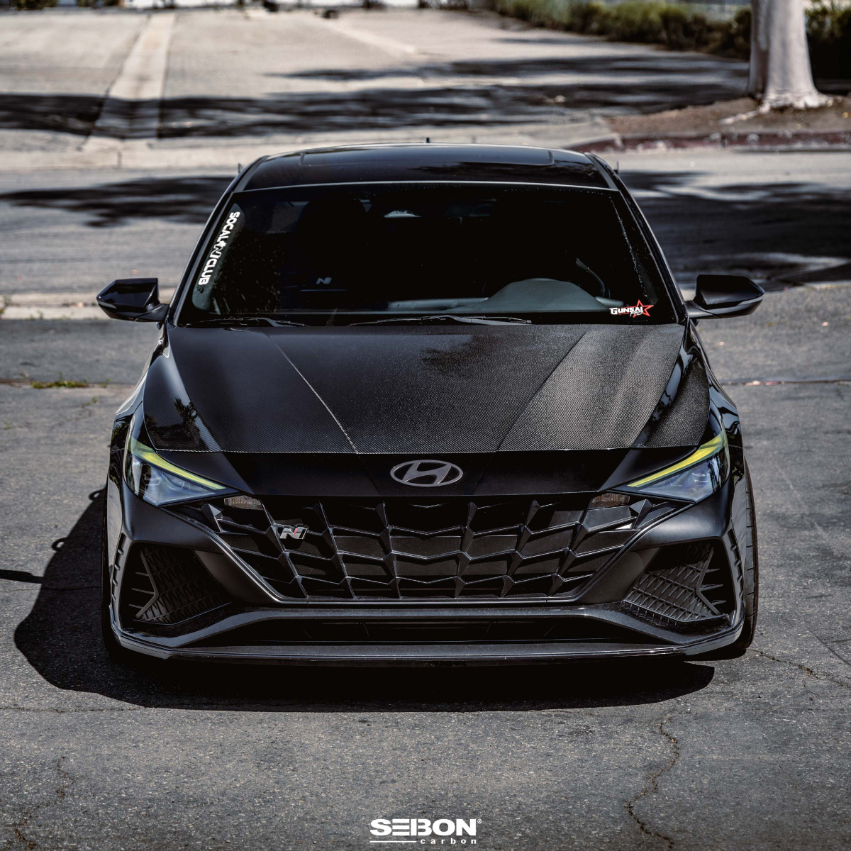 Hyundai Elantra Hood - Seibon - OE-Style Carbon Fiber - `21+