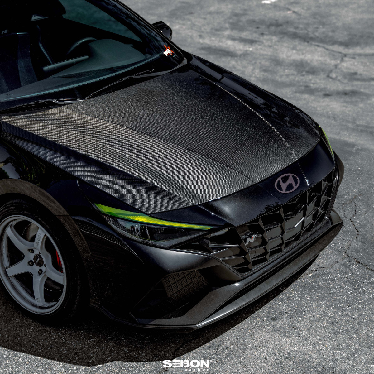 Hyundai Elantra Hood - Seibon - OE-Style Carbon Fiber - `21+