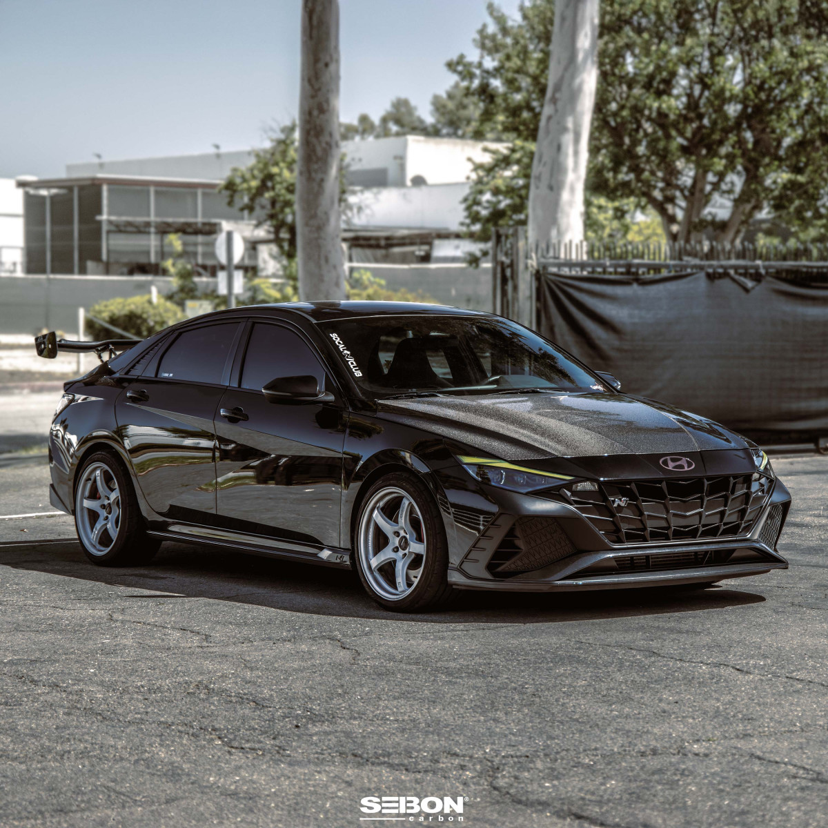 Hyundai Elantra Hood - Seibon - OE-Style Carbon Fiber - `21+