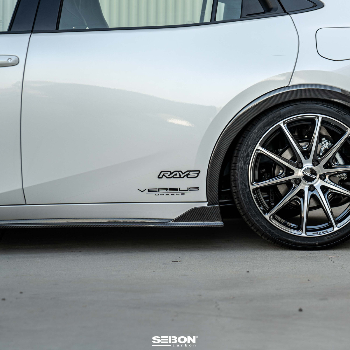 Toyota Prius Side Skirts - Seibon - MB-Style Carbon Fiber - `23+