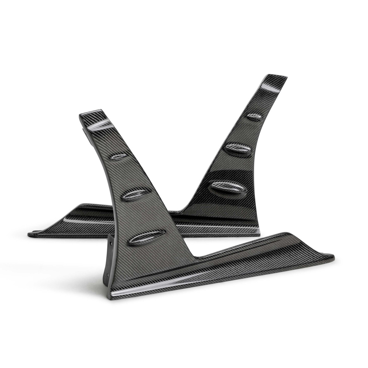 Honda Civic Type-R Side Skirt Extensions - Front - Seibon - MB-Style - Carbon Fiber - `23+