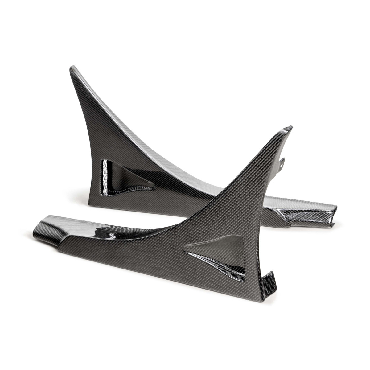 Honda Civic Type-R Rear Side Skirt Extensions - Seibon - MB-Style - Carbon Fiber - `23-`25