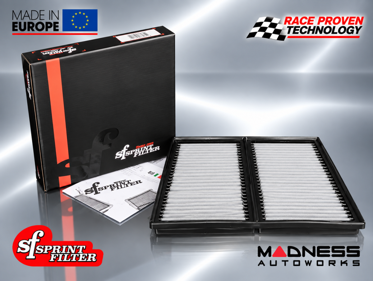 Maserati Grecale Performance Air Filter - 3.0L V6 Trofeo -Sprint Filter - WP Ultra Fine/ Waterproof Maserati Grecale Performance Air Filter - 3.0L V6 Trofeo -Sprint Filter - WP Ultra Fine/ Waterproof