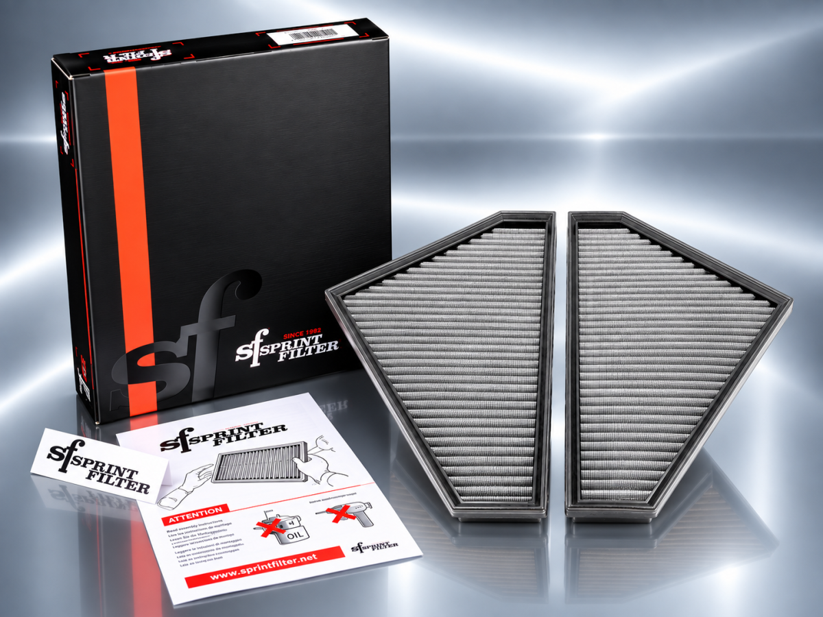 Jaguar F-TYPE Performance Air Filter - 3.0L - Sprint Filter - WP Ultra Fine/ Waterproof
