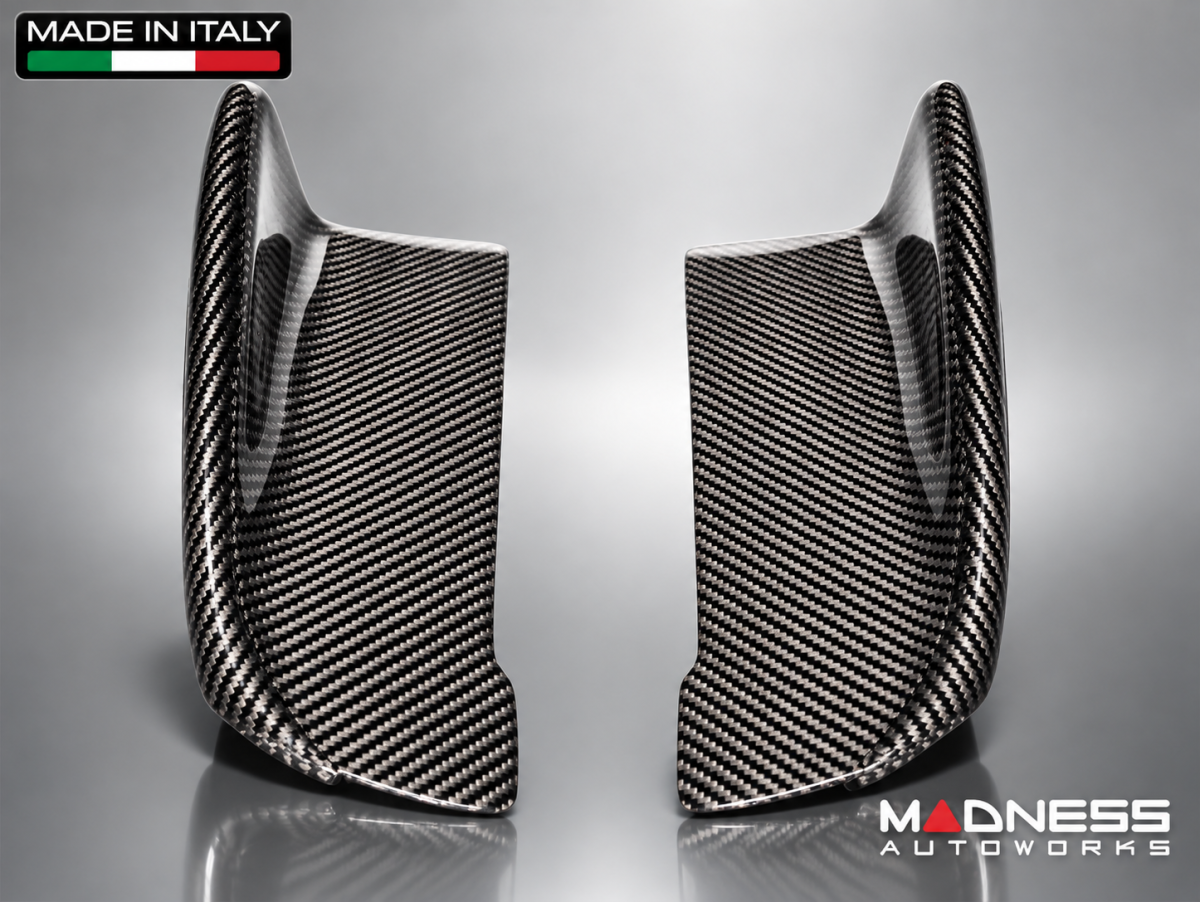 Alfa Romeo Giulia Side Skirt Flaps - Carbon Fiber - Stile Italia