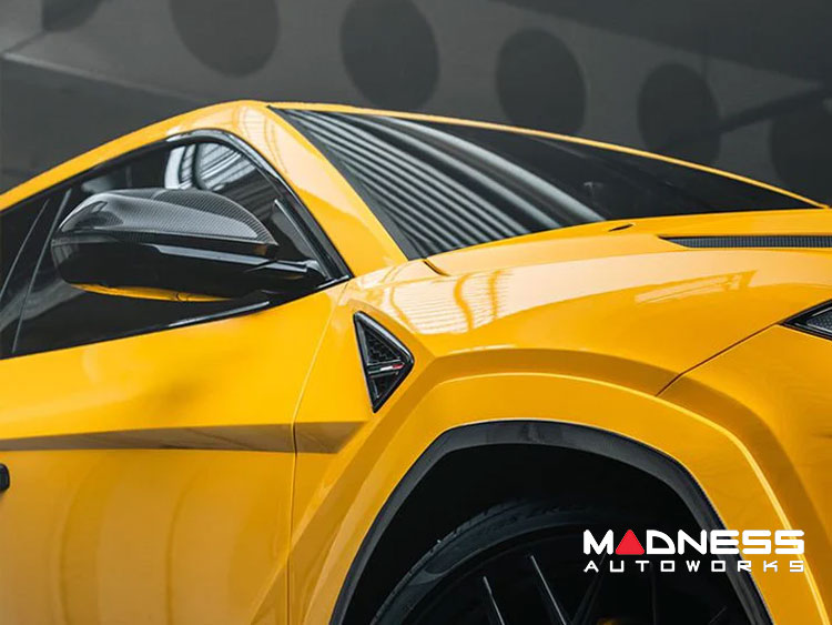 Lamborghini Urus Mirror Covers - Visual Carbon Fiber - Urban Automotive