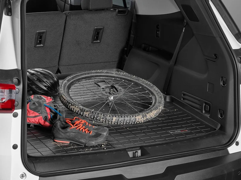 Toyota 4Runner Cargo Liner w/ Bumper Protector - Rear - WeatherTech - Black - 7 Passenger 2025+