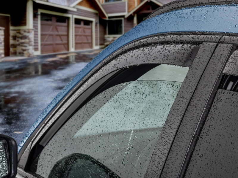 Volkswagen Jetta GLI Wind Deflectors - Front + Rear - WeatherTech - Dark Tint - `19-`26