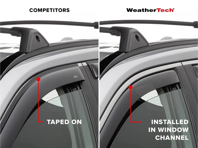 Volkswagen Jetta GLI Wind Deflectors - Front + Rear - WeatherTech - Dark Tint - `19-`26