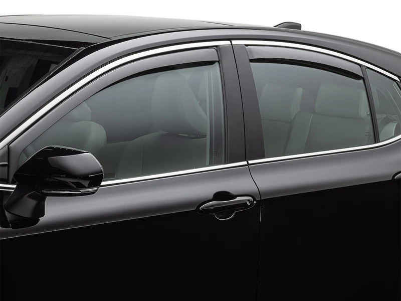 Volkswagen Jetta GLI Wind Deflectors - Front + Rear - WeatherTech - Dark Tint - `19-`26