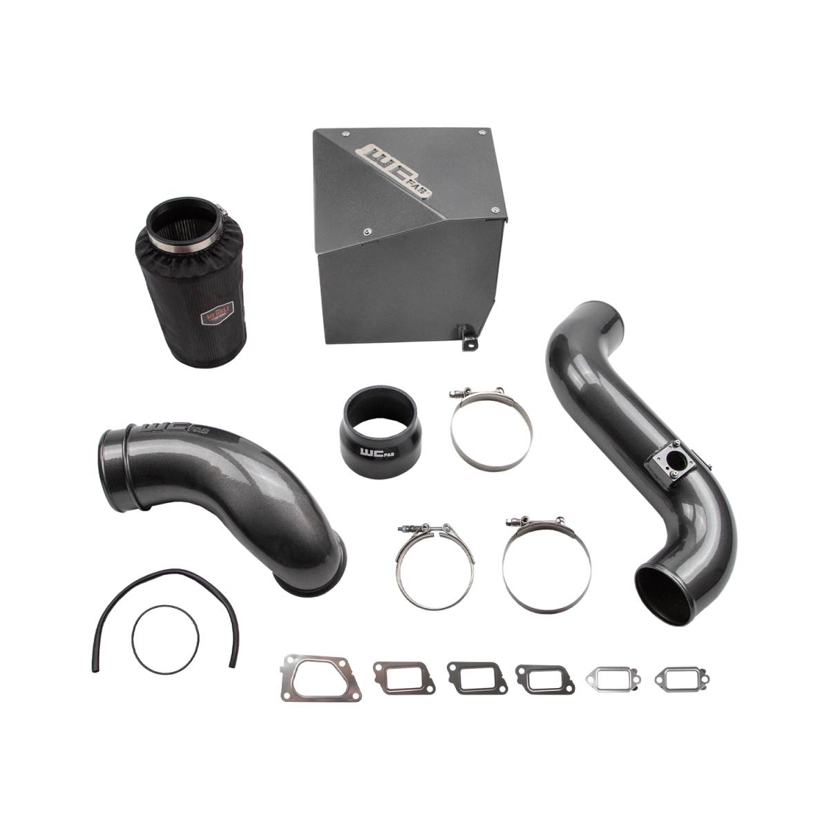 Chevrolet Silverado Duramax Performance Air Intake - Wehrli - Stage 2 w/ Air Box - CAT Yellow - `11-`16