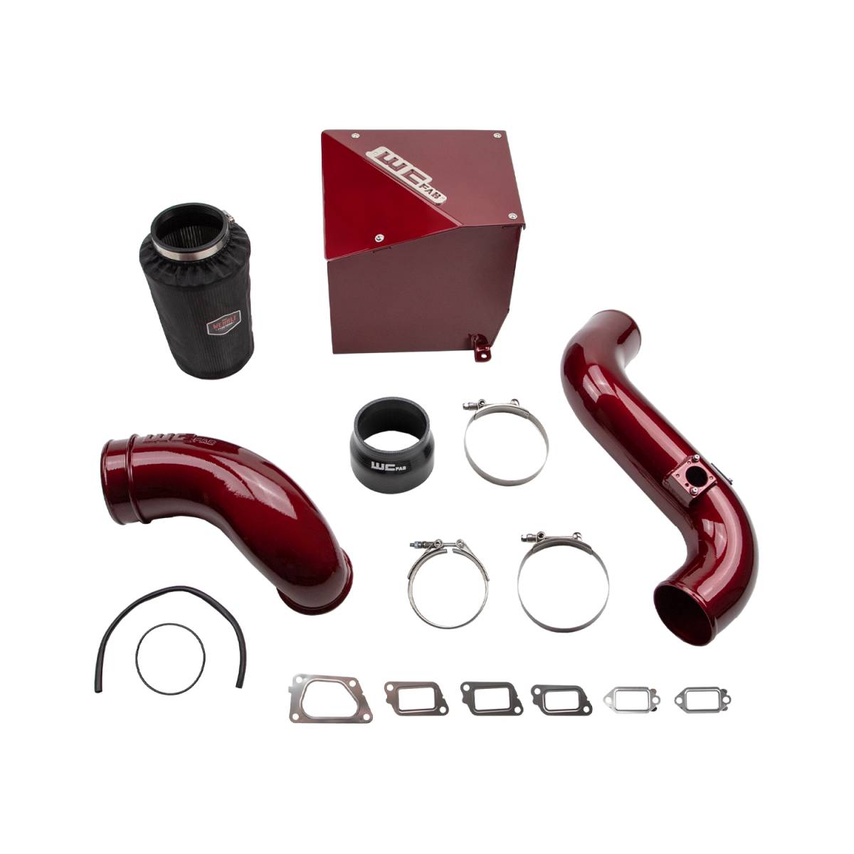 Chevrolet Silverado Duramax Performance Air Intake - Wehrli - Stage 2 w/ Air Box - CAT Yellow - `11-`16
