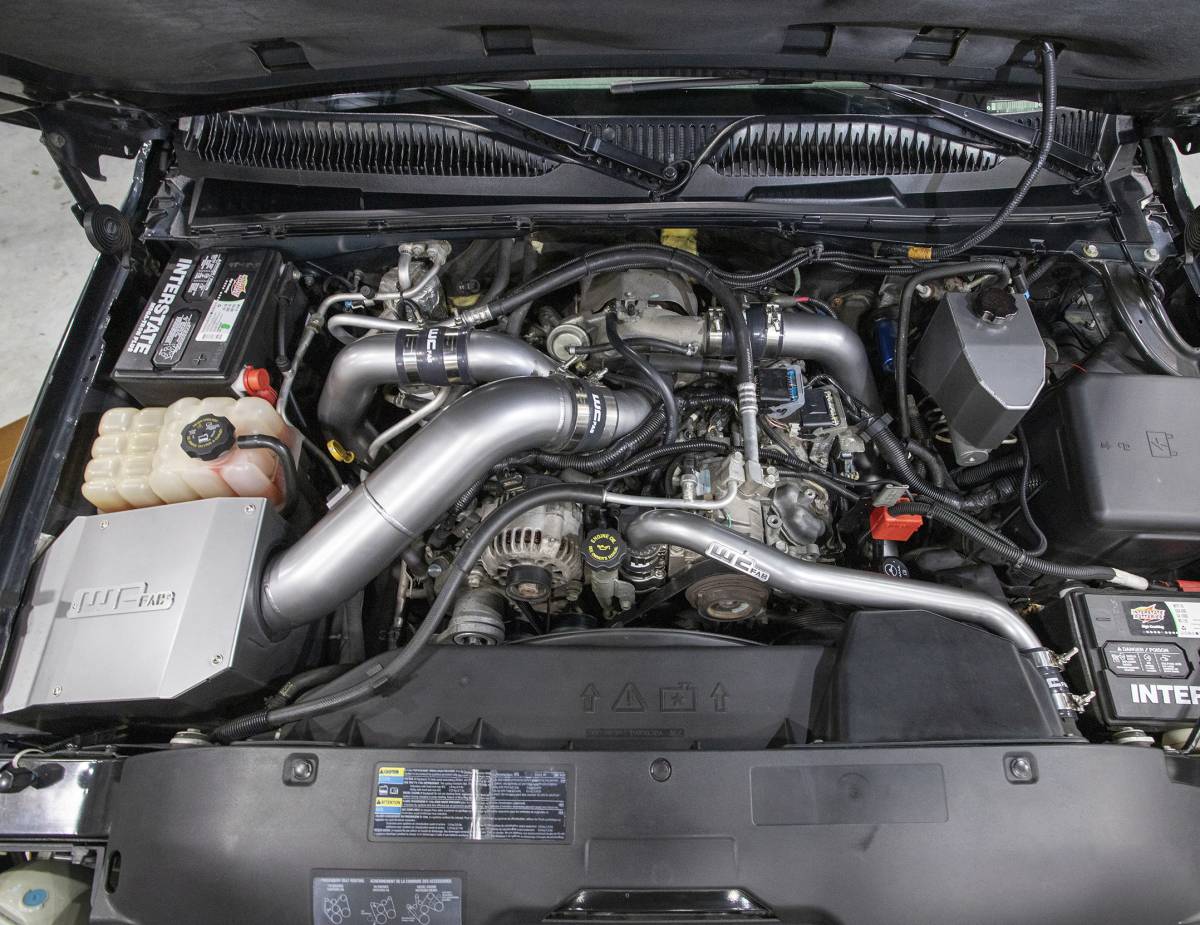 GMC Sierra Performance Air Intake - Wehrli - Stage 2 High Flow Intake Kit - Gloss Black - `01-`04