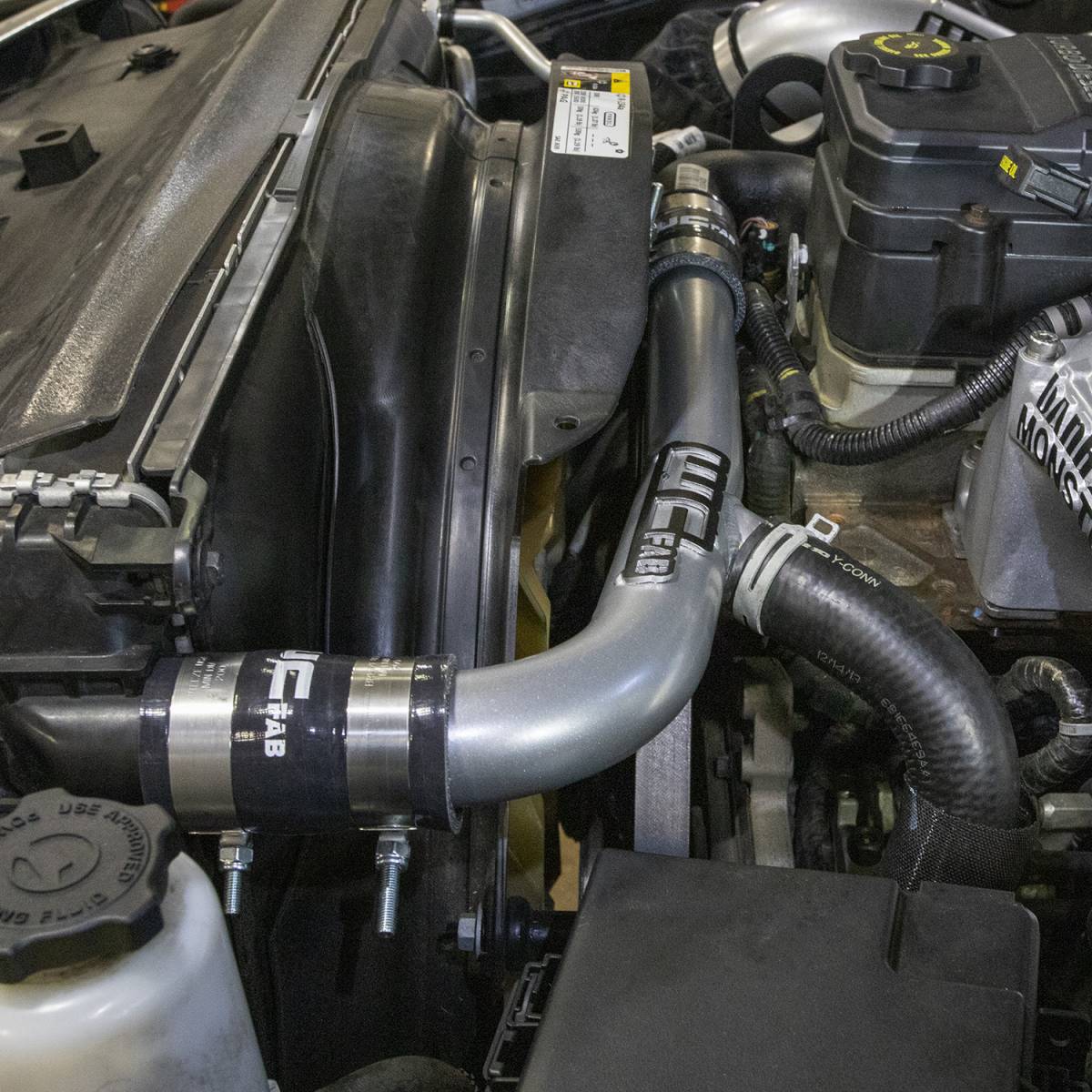 Dodge Ram 2500 Upper Coolant Pipe - Wehrli - Dual Radiator - Gun Metal - `13-`15