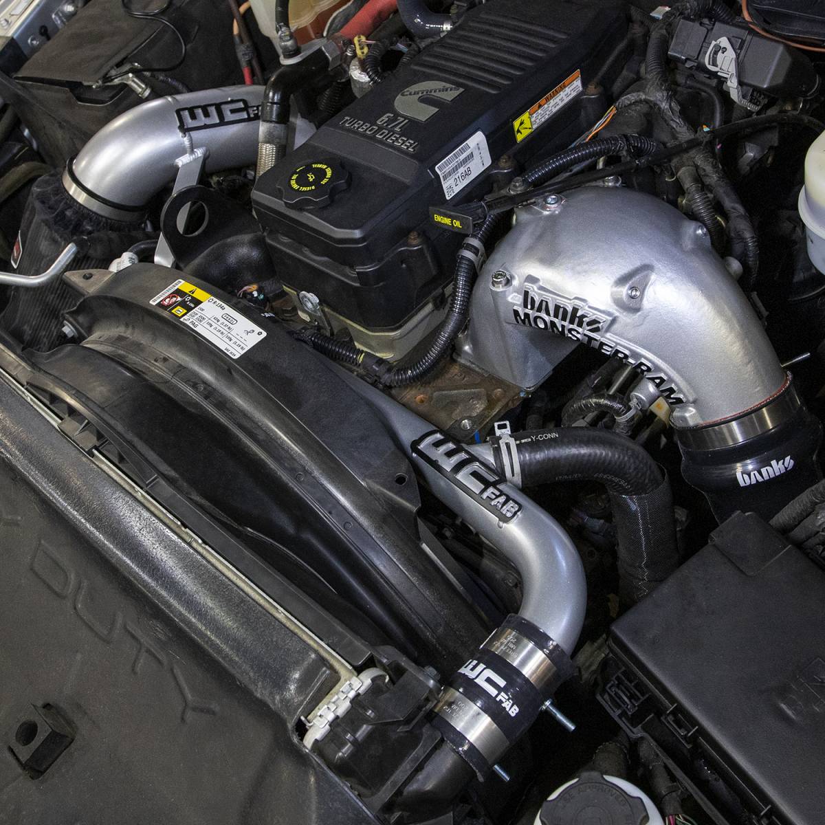 Dodge Ram 3500 HD Upper Coolant Pipe - Wehrli - Dual Radiator - Gun Metal - `13-`15