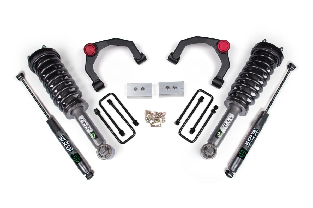 Ford F150 Suspension Lift Kit - Zone Offroad - 3in Adv Series w/ Nitro Shocks & Struts - `15-`20 Ford F150 Suspension Lift Kit - Zone Offroad - 3in Adv Series w/ Nitro Shocks & Struts - `15-`20