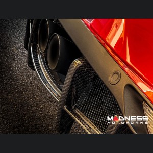 Alfa Romeo 4C Rear Diffuser Flap Deflector - Carbon Fiber - Gloss